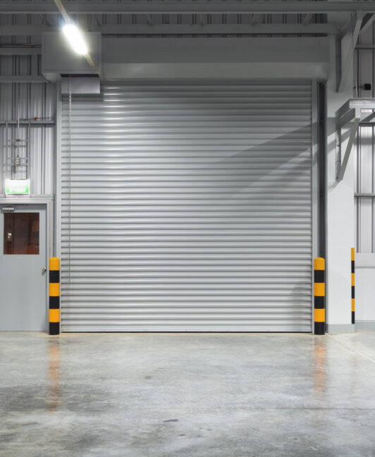 An industrial roll-up door installed by the go-to garage door company for Davenport IA